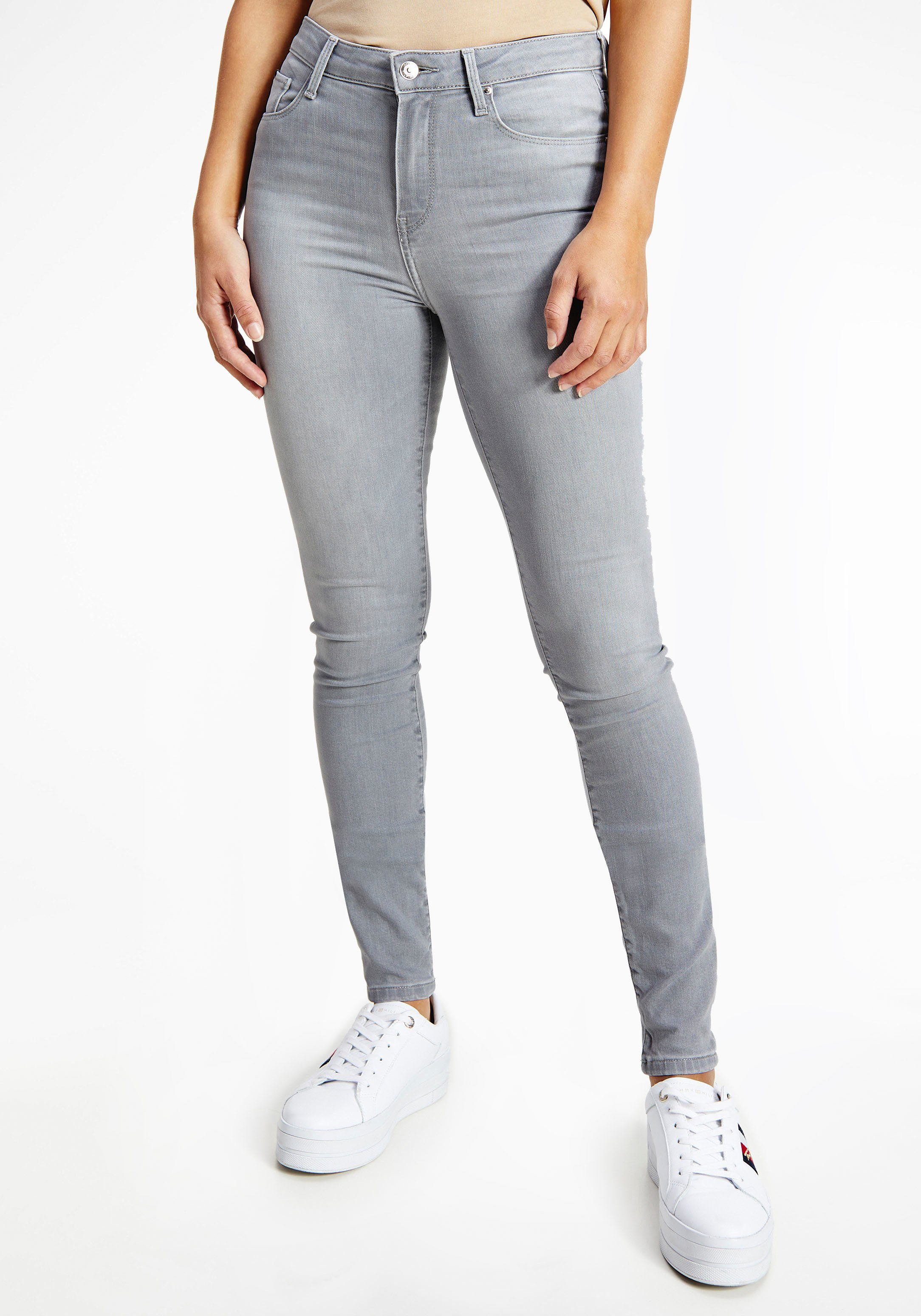Tommy Hilfiger Skinny-fit-Jeans »COMO SKINNY RW ITY« mit Ton-in-Ton-Nähten  online kaufen | OTTO