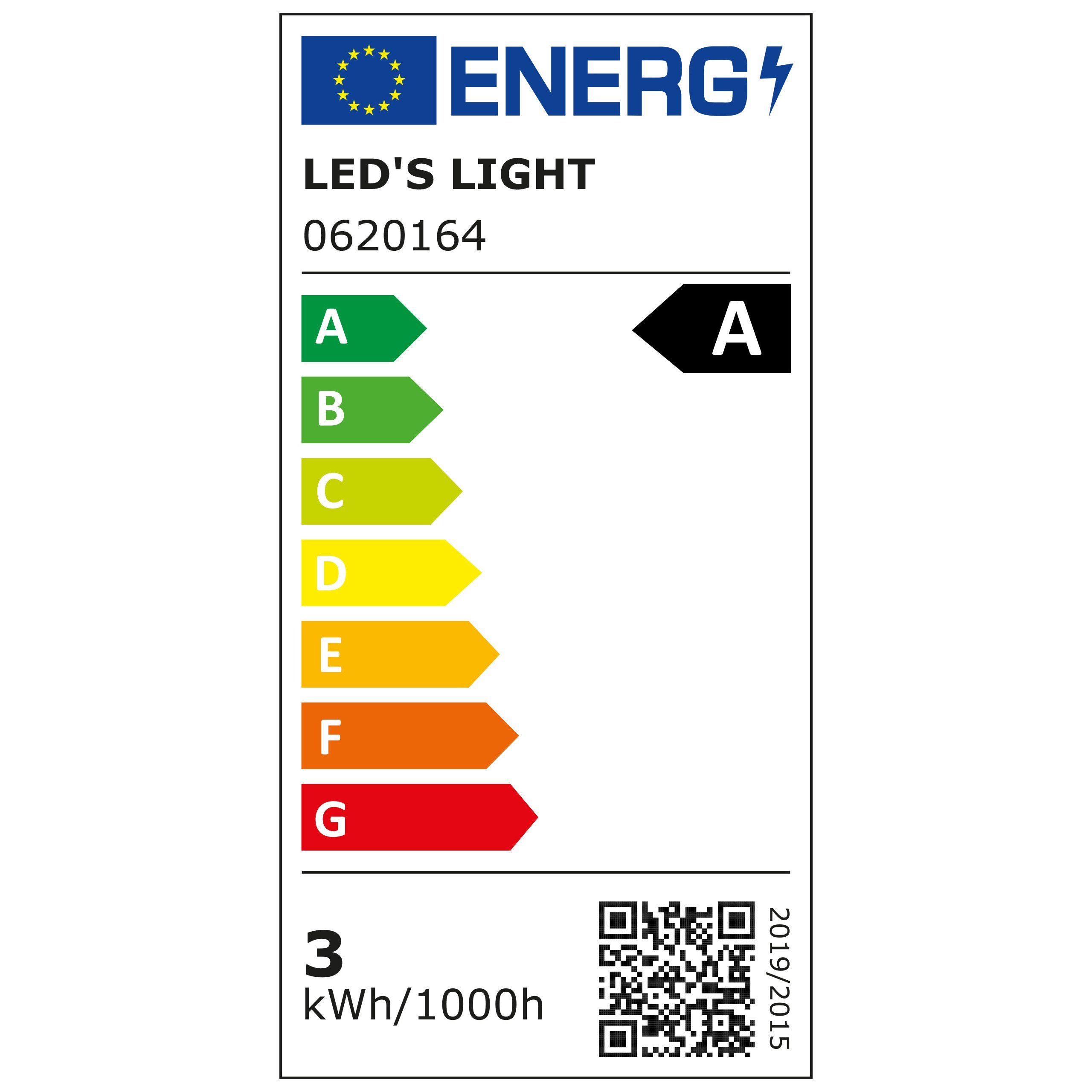 light A60 E27, - warmweiß 0620164 50.000h LED's E27 2,2W Klar LED-Leuchtmittel Birne, LED Haltbarkeit