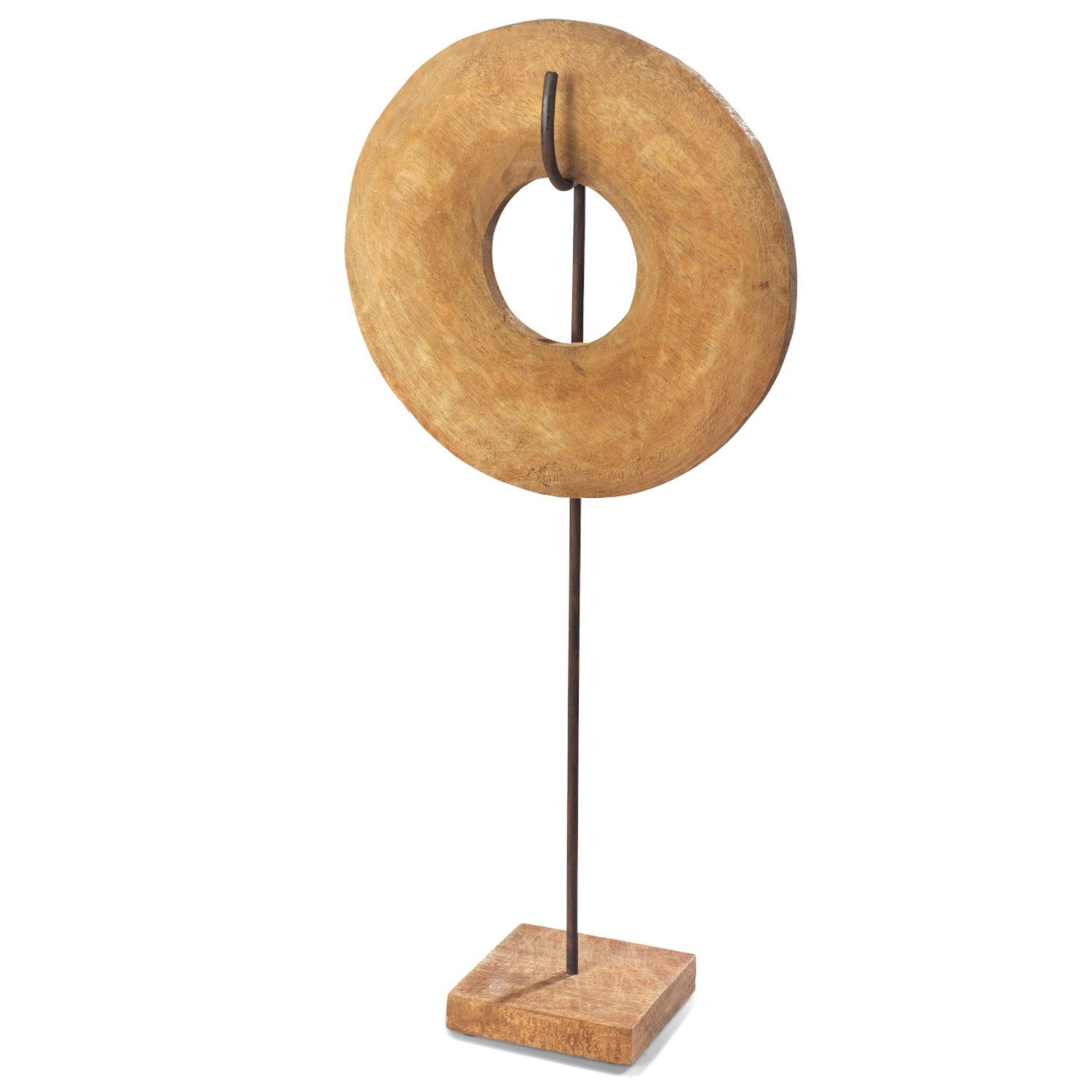 Moritz Skulptur Skulptur Kreis Unendlichkeit Donut groß 65x29x12cm, Holz, Tischdeko, Fensterdeko, Wanddeko, Holzdeko, Weihnachtsdeko. € 34,99