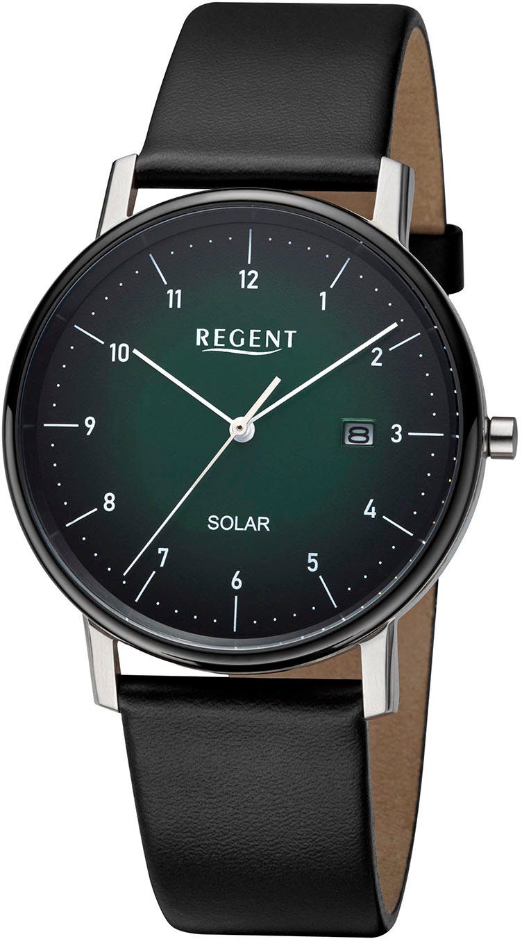Regent Solaruhr F1548 - 30418TBK, Armbanduhr, Herrenuhr, Datum, Mineralglas günstig online kaufen