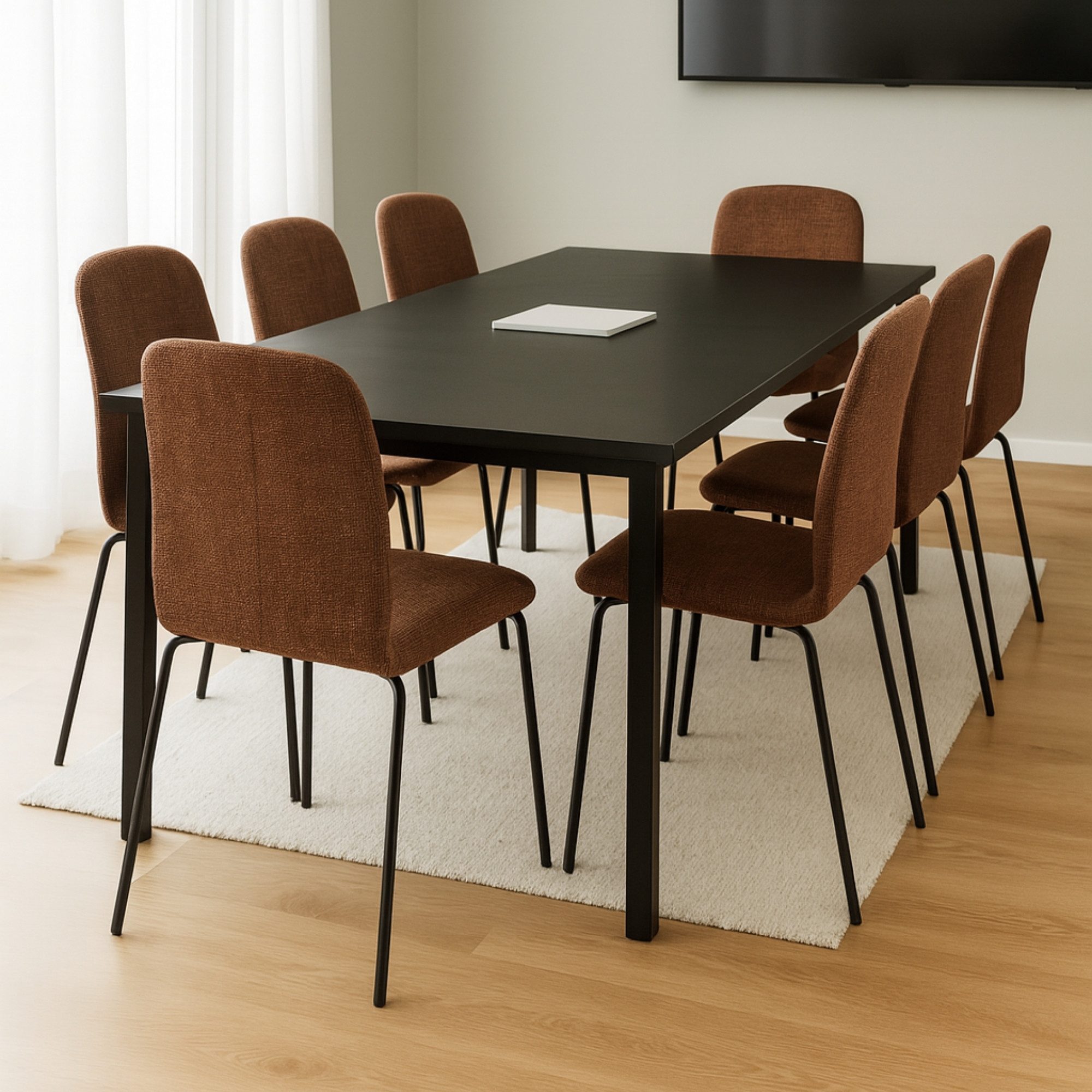 Albatros International Esszimmerstuhl Esszimmerstuhl ENNA 4er Set Braun beq günstig online kaufen