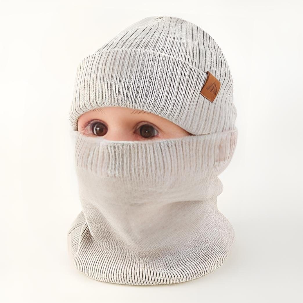 Diyarts Beanie (Vielseitiges Baby-Set, Kindermütze, 2-St., Kuschelige Eleganz für Kleine, Kinder) Leicht & Atmungsaktiv, Doppellagiges Acryl-Design, Wintermütze – Bild 4 von 5