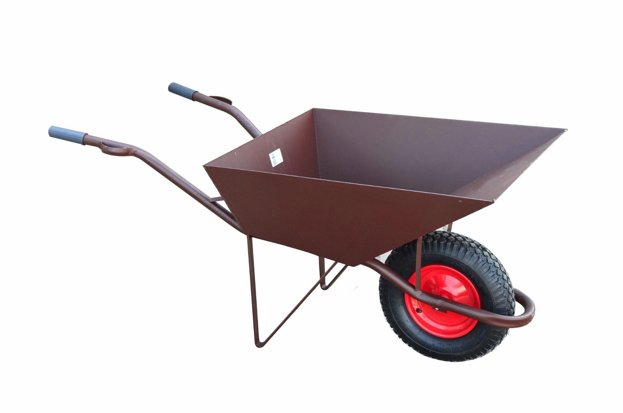 TRIZERATOP Schubkarre Bau-Schubkarre 85L, tiefe Ausführung mit Radschutz, 2,0 mm Stahl, (Bau-Schubkarre 85L, tiefe Ausführung mit Radschutz, 2,0 mm Stahl), Bau-Schubkarre 85L, tiefe Ausführung mit Radschutz, 2,0 mm Stahl