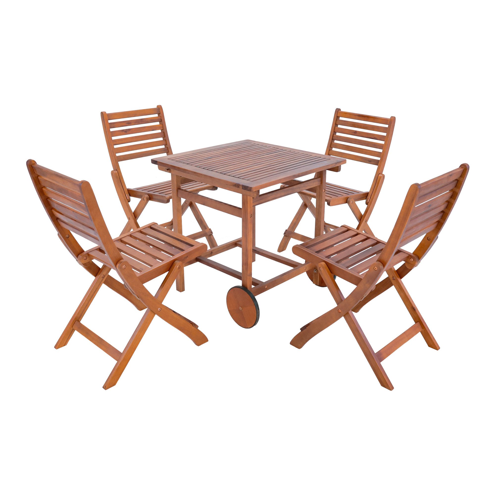 en.casa Garten-Essgruppe, (Set, 5-tlg., 1 Tisch, günstig online kaufen