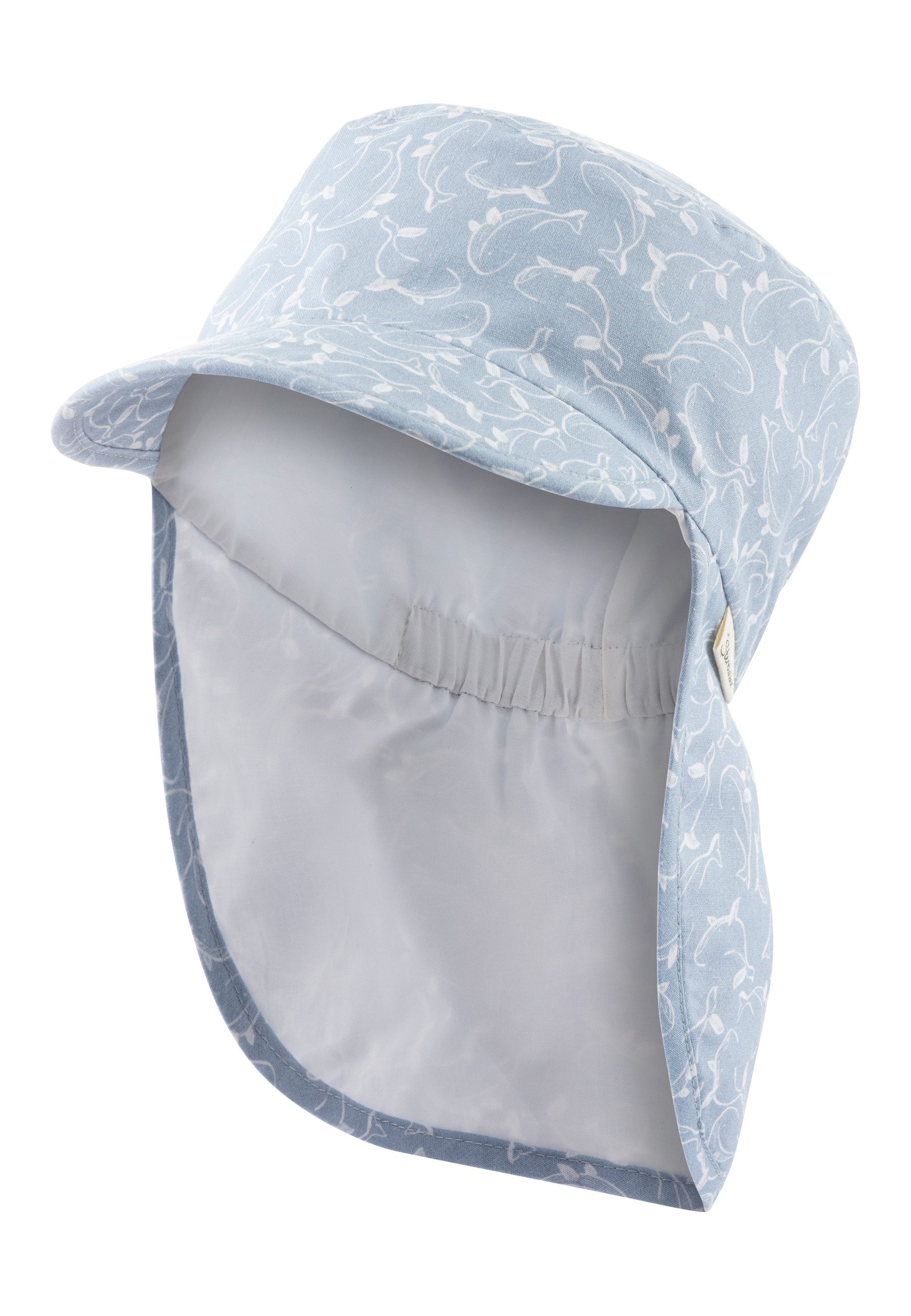 Beanie Schirmmütze mit Nackenschutz Wale
