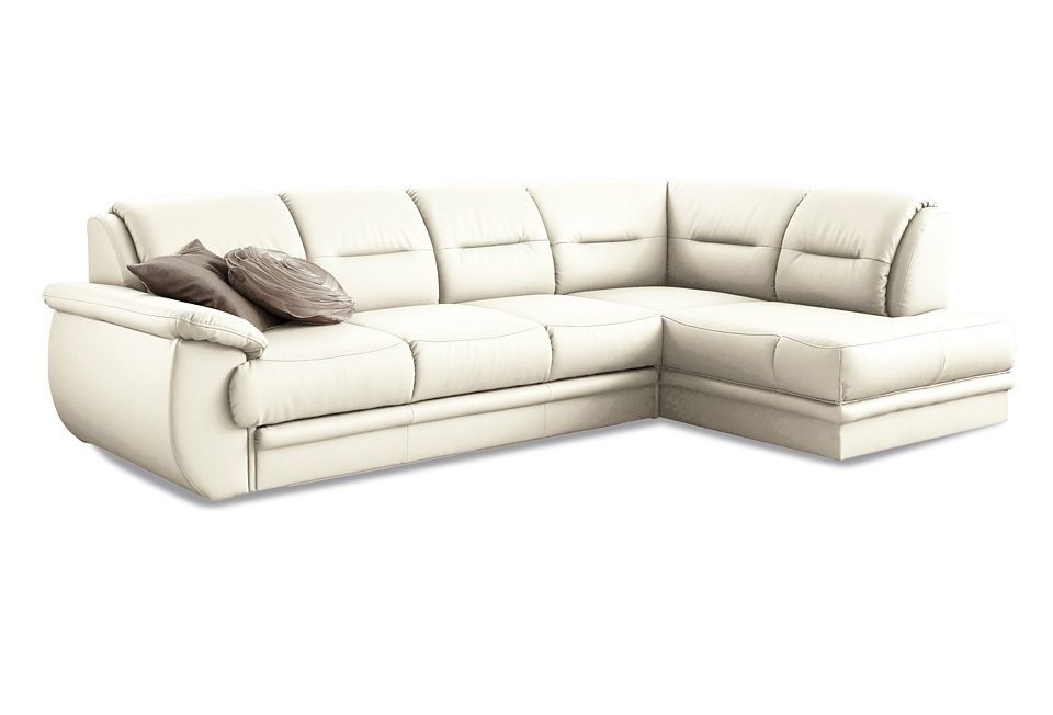 sit&more Ecksofa Mailand L-Form, B: 250 cm, Komfortsitzhöhe 46 cm, mit Schlaffunktion, Eckcouch in Kunstleder & Stoff
