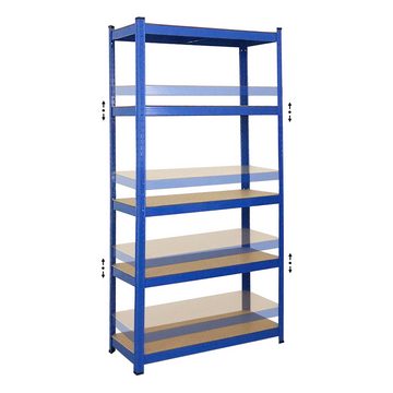 PROREGAL® Schwerlastregal Mega Deal 2x Schwerlastregal Ragnar HxBxT 180x90x40cm Blau, 2-tlg.