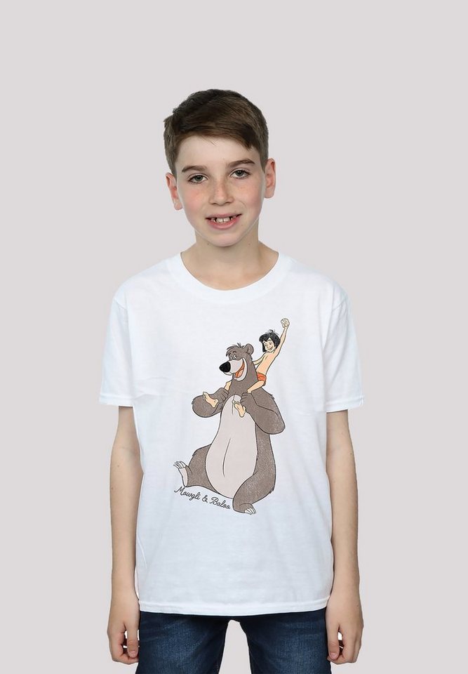und Disney T-Shirt Print Dschungelbuch Mogli Balu F4NT4STIC