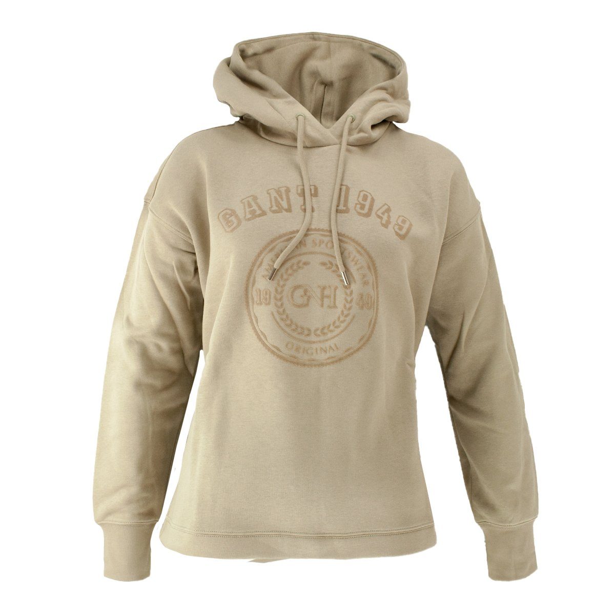 Gant Kapuzenpullover Tonal ColdBeige(204) Hoodie Kapuzenpullover Graphic Damen 4200722 Relaxed