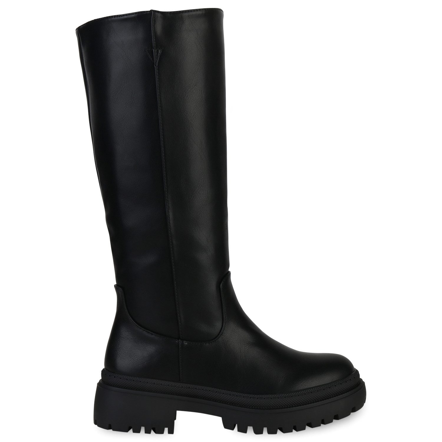 VAN HILL 839531 Plateaustiefel Damen Plateaustiefel Elizabeth - Modische Stiefel mit Blockabsatz – Bild 2 von 4