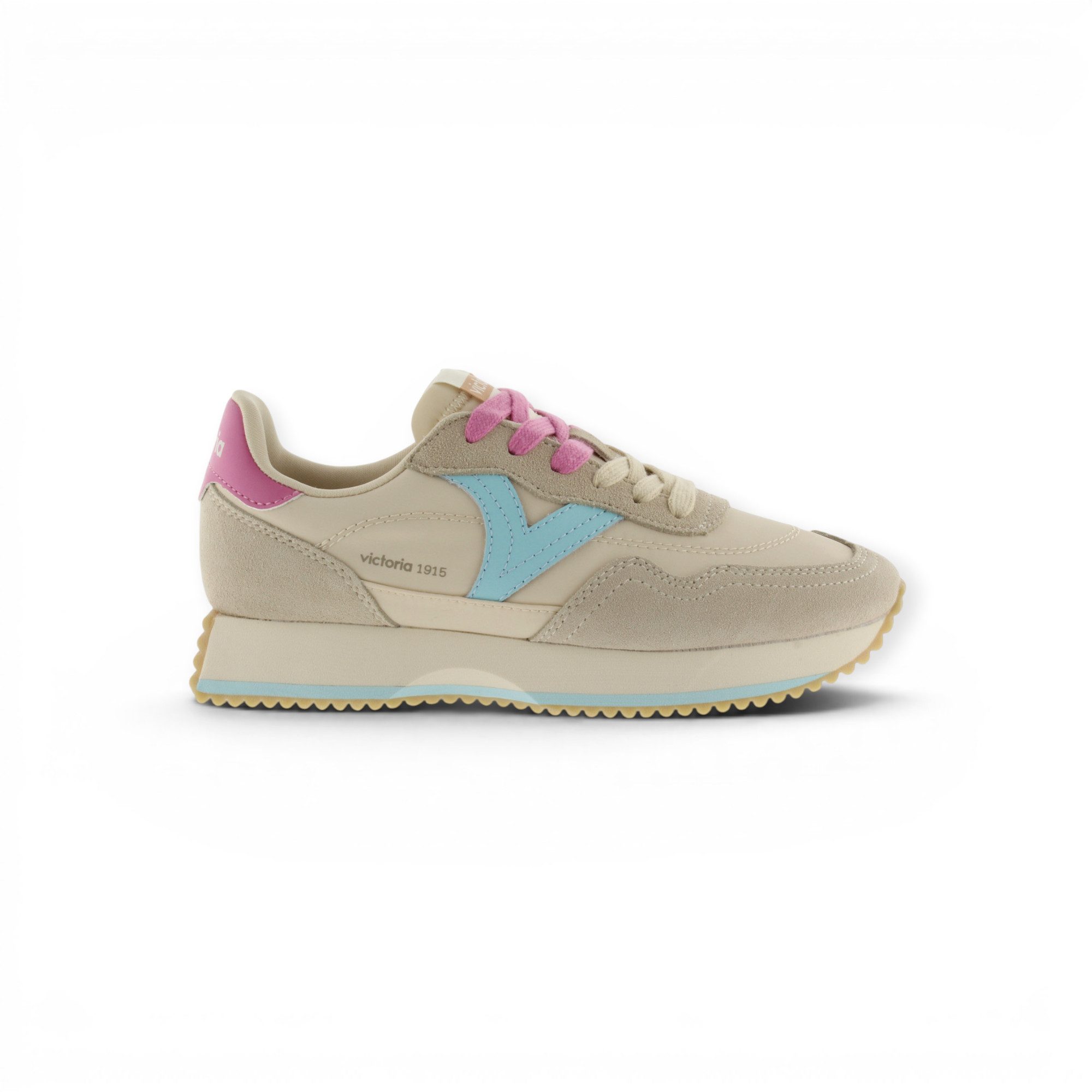 Victoria Cosmos Multicolor (Nylon/Veloursleder) - beige Damen Sneaker