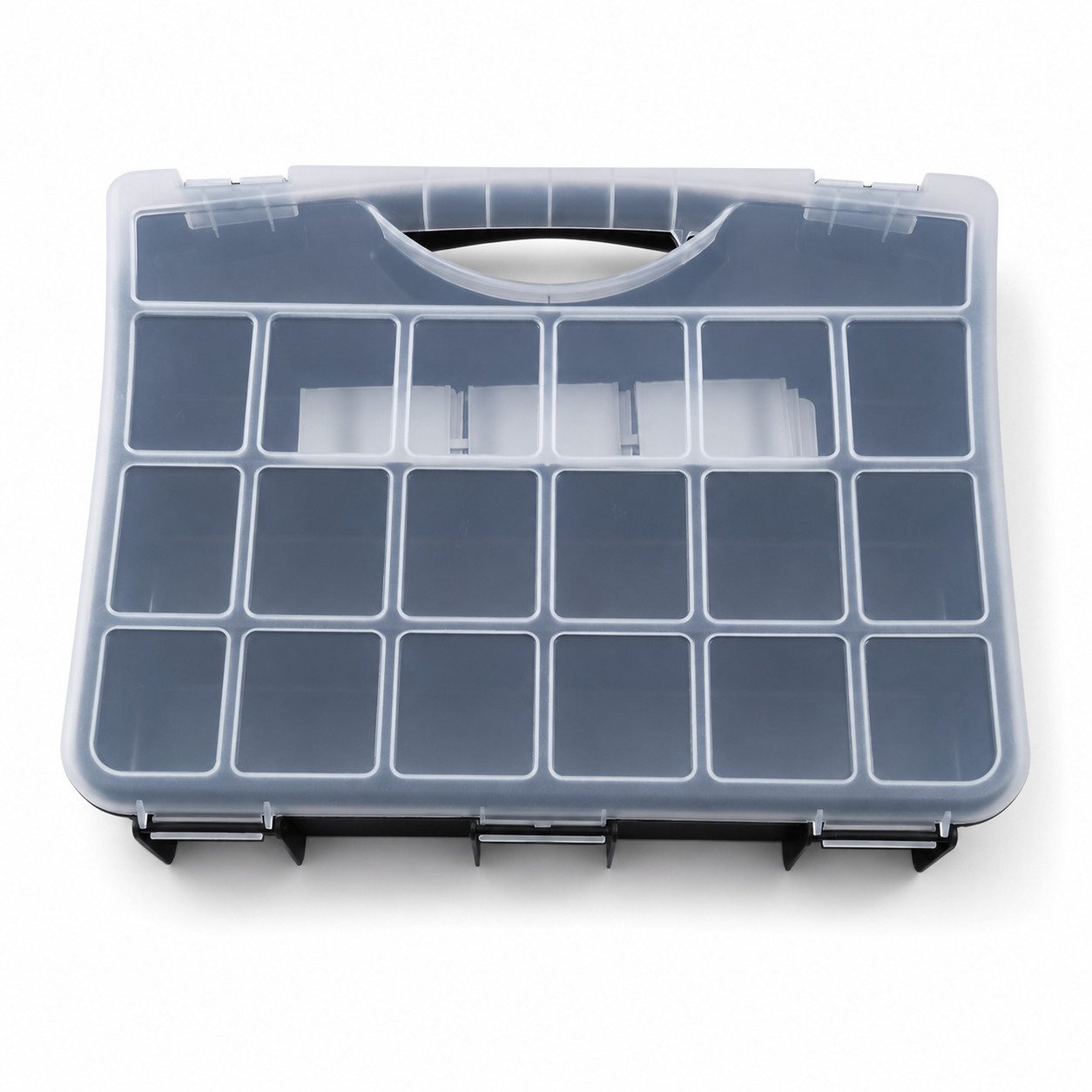 Curver Werkzeugkoffer Organizer 4-20 Fächer Verstellbar Sortimentskasten Aufbewahrungsbox, Kleinteilebox Werkzeugbox Organizer Box Kunststoff