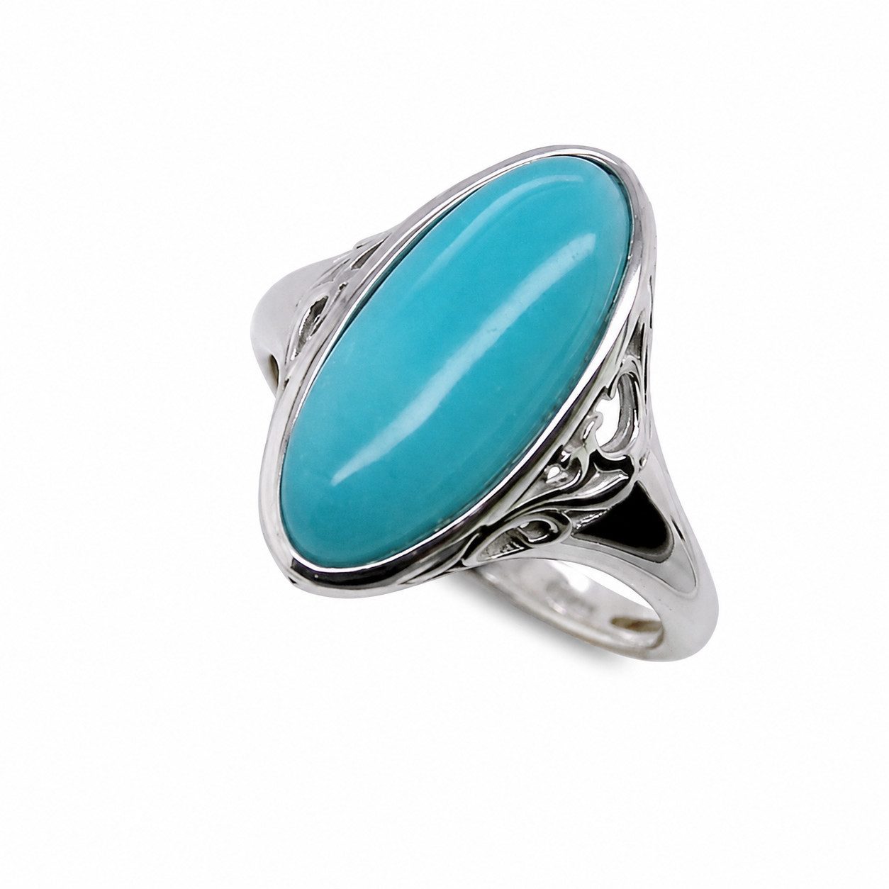 Sogni d'oro Fingerring mit peruanischem Amazonit, Silber 925