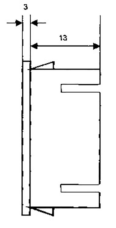 PeakTech Spannungsprüfer Digitales Einbaumodul mit LED‑Anzeige und Messfunktion