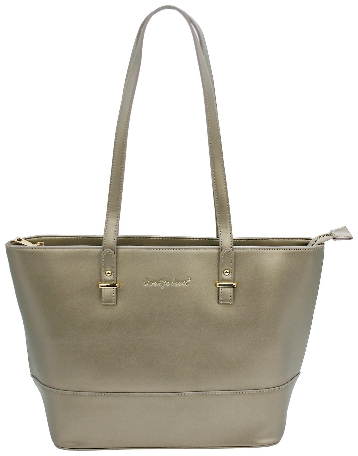 J JONES JENNIFER JONES Shopper Große Damen Schultertasche mit langen Tragegriffen, Reißverschluss, geräumiges Hauptfach