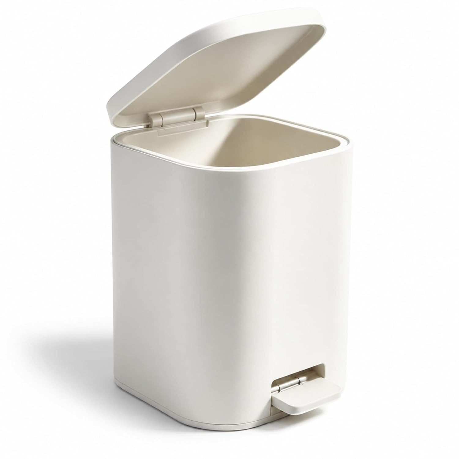 GarveeMore Mülleimer 6L Edelstahl Mit Soft-Close-Deckel,Mülleimer Bad, Inneneimer und PP-Boden, ideal für Bad, Küche, Büro und Schlafzimmer