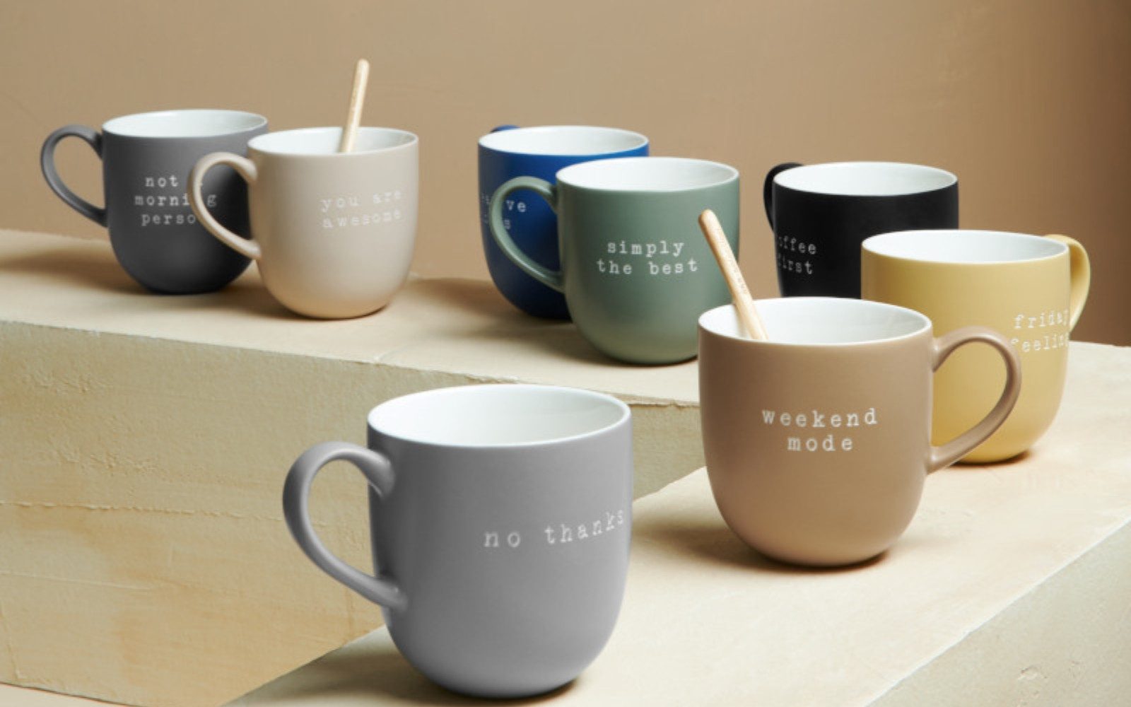 ASA SELECTION Becher hey! Henkelbecher simply the best grün 0,35l, New Bone China, Geschirr