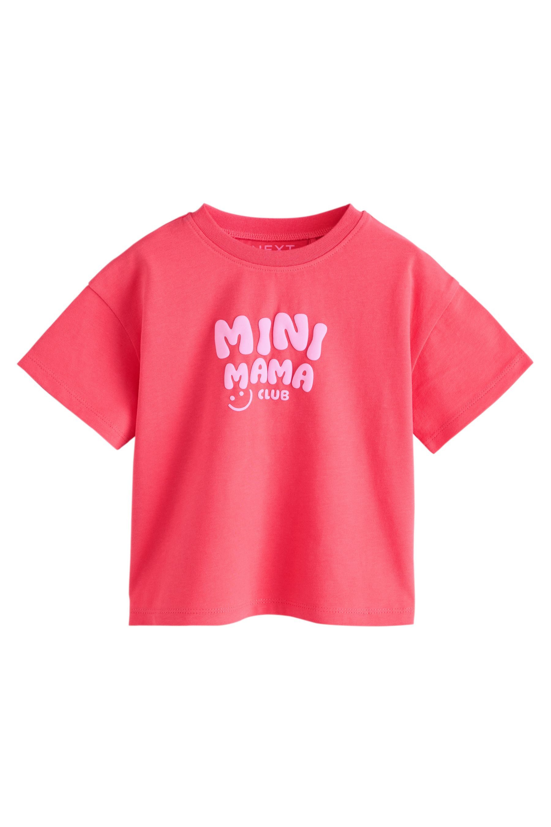 Next T-Shirt T-Shirt mit Schriftzug, Mama (1-tlg)