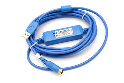vhbw passend für Mitsubishi MELSEC FX3U, FX-Serie USB-Kabel
