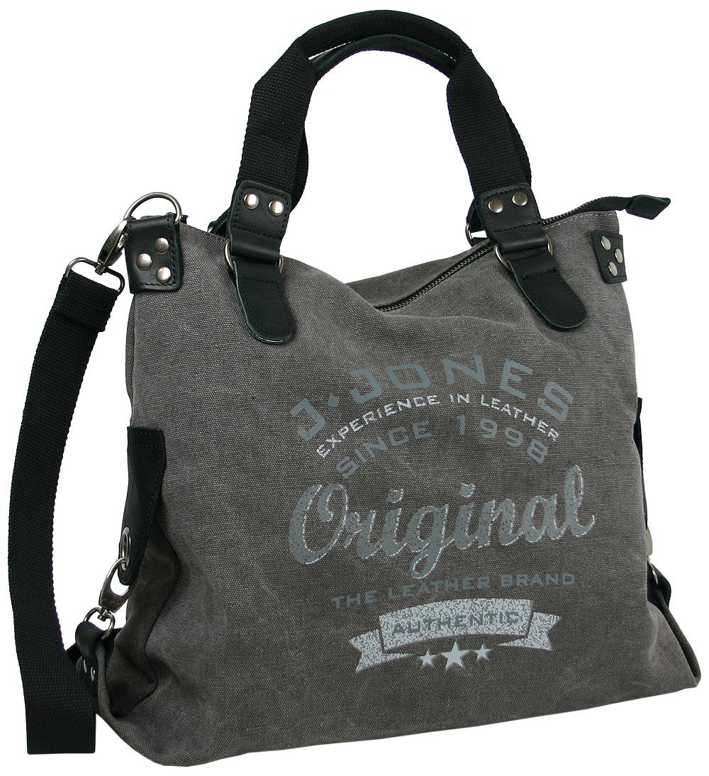 Hobo Damen Umhängetasch aus Canvas, Große Vintage Schultertasche