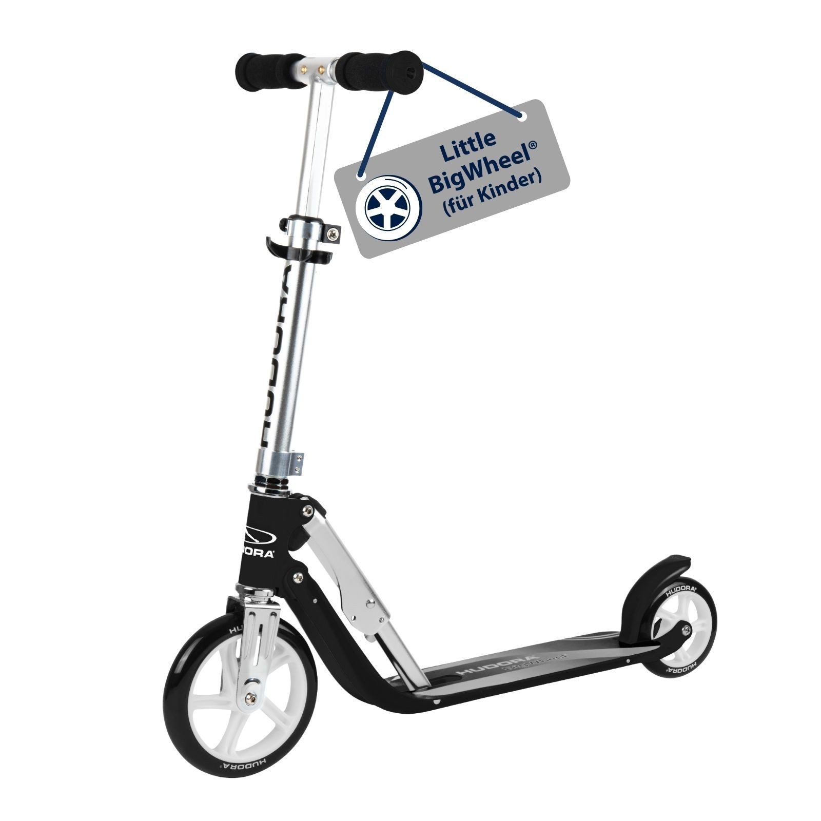 Hudora Cityroller Little BigWheel®, Kinderroller, einklappbarer, höhenverstellbarer Kick-Scooter