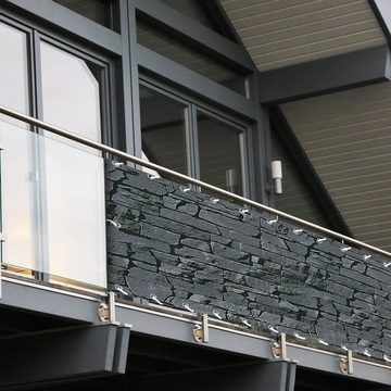 casa pura Balkonsichtschutz PVC-Balkonsichtschutz, 6 Farben, 90 x 600 cm, Sichtschutz