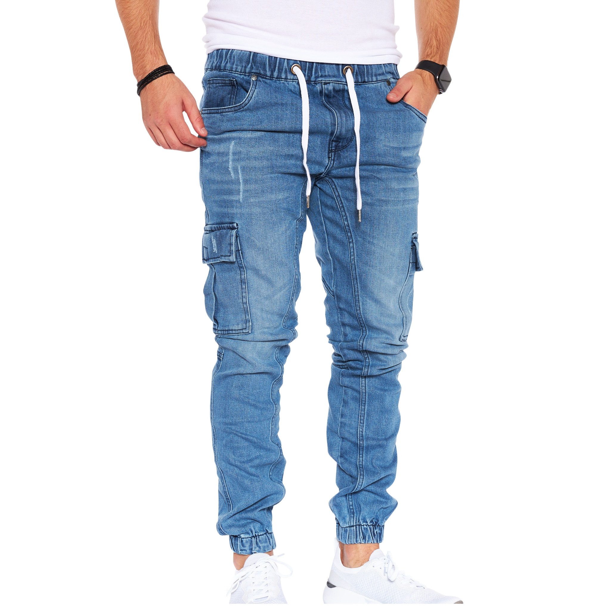 Styleko Cargohose Cargo Jeans Herren Cargohose für Herren Jeans stretch Cargohose Herren