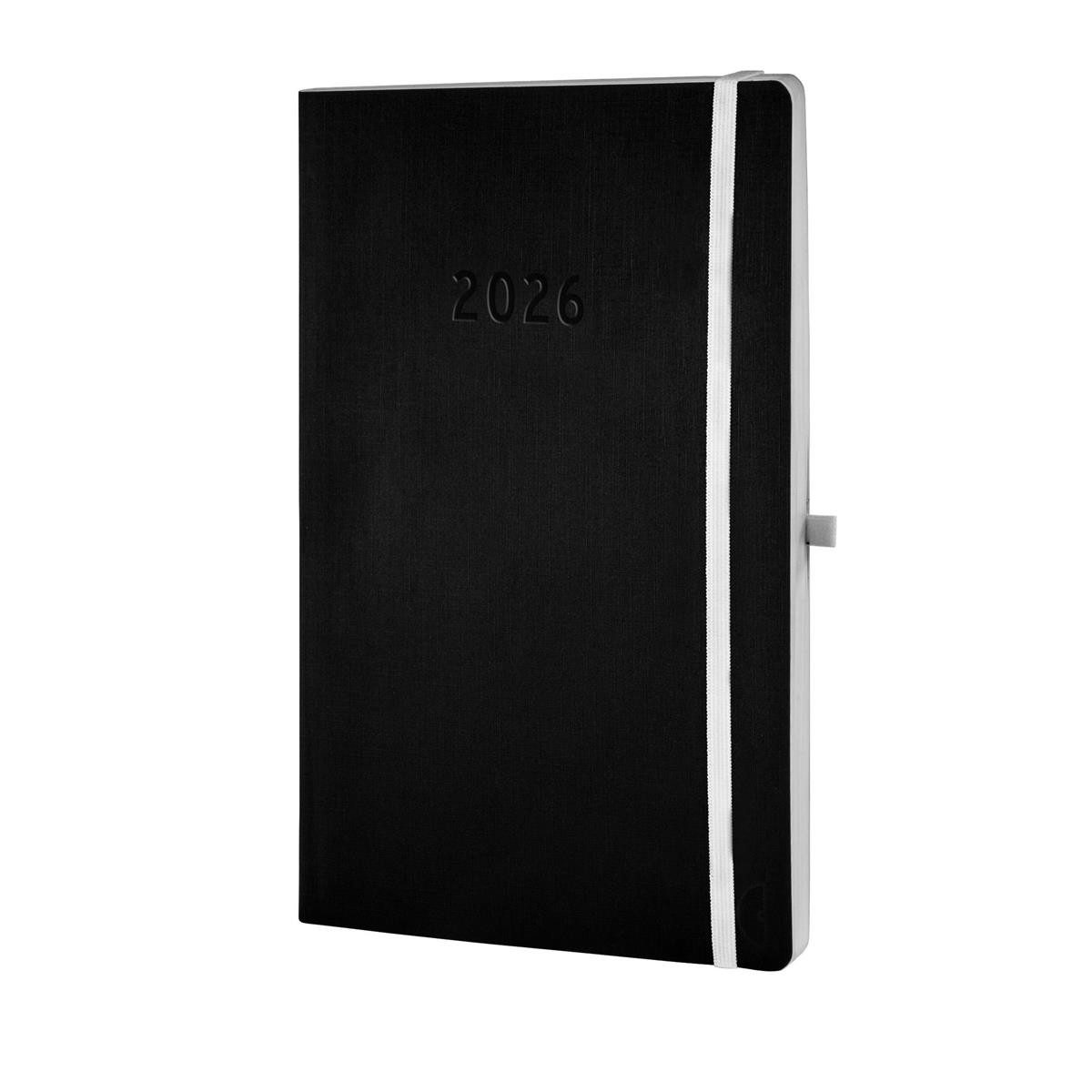 Taschenkalender Buchkalender Wochenplan Black Edition A5 sw