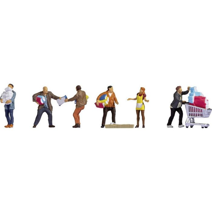 NOCH Modelleisenbahn-Figur H0 Figuren Menschen beim Hamsterkauf