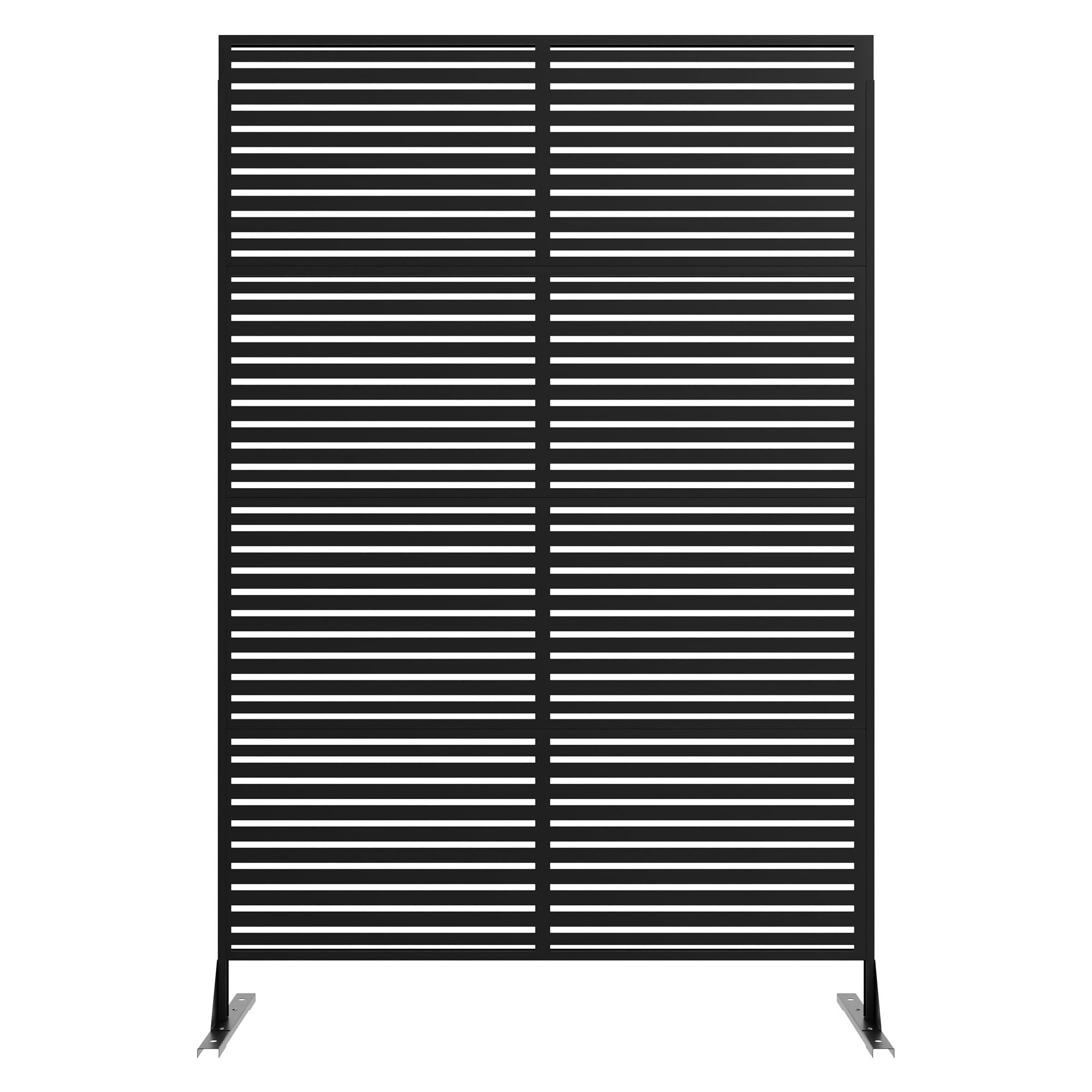GarveeMore Paravent Metall Privatsphäre Bildschirm Outdoor Dekorative Privatsphäre Zaun