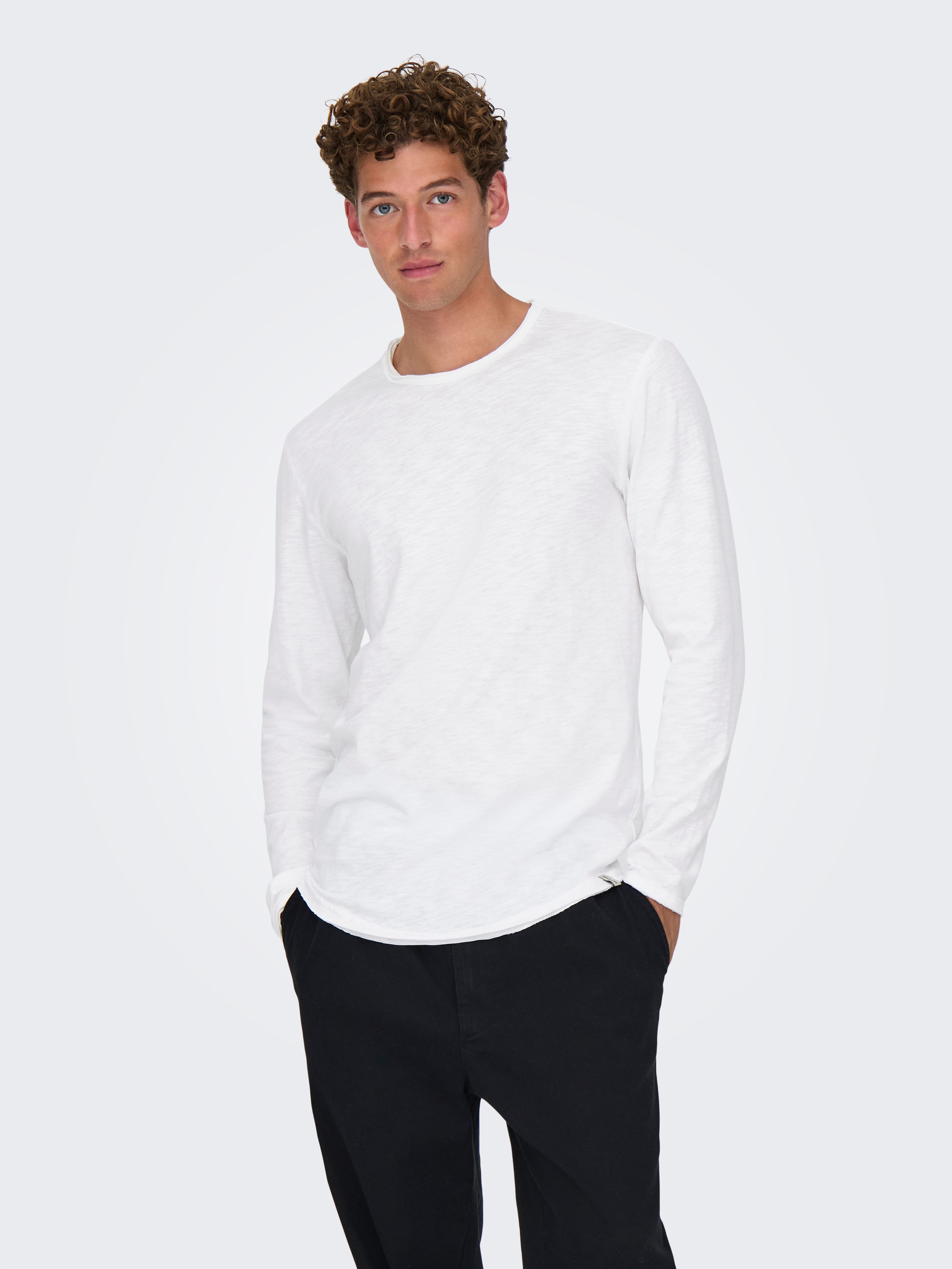 ONLY & SONS Langarmshirt ONSBENNE LONGY LS TEE VD günstig online kaufen
