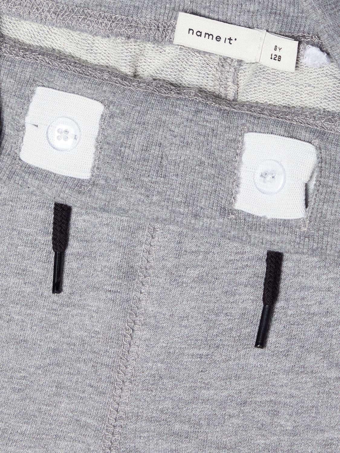 Name It Jogginghose NKMSWEAT für Jungen mit verstellbarem Bund und Kordelzug unifarben, casual, regular fit, Baumwollmix, Rundhals
