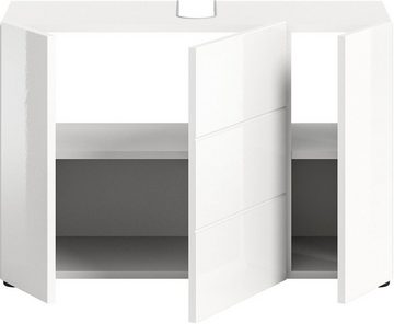 welltime Waschbeckenunterschrank (1-St) Badmöbel, Badschrank, Badezimmer Unterschrank in 60cm Breite, 2 Türen