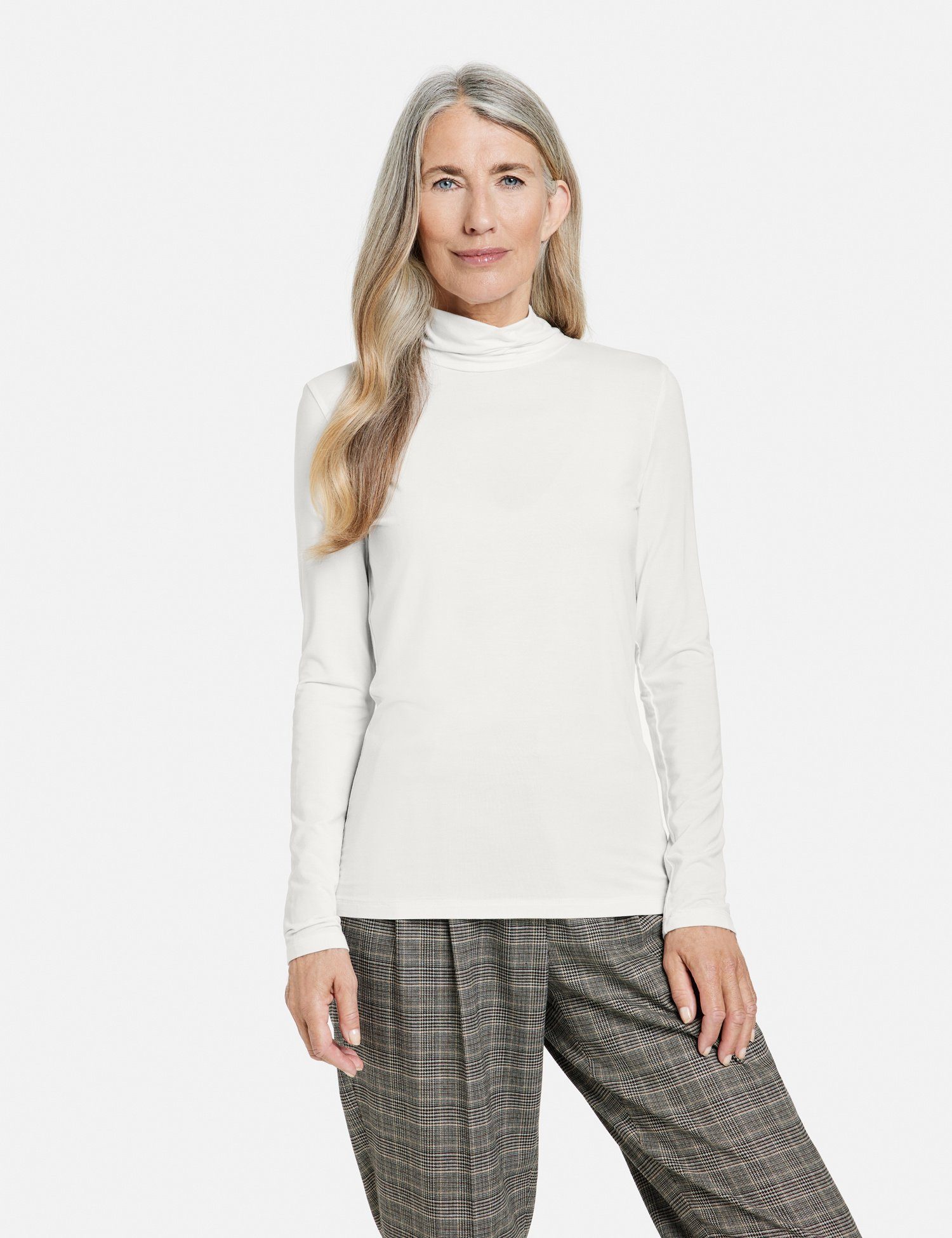 GERRY WEBER Longsleeve Langarmshirt Mit Faltenturtle