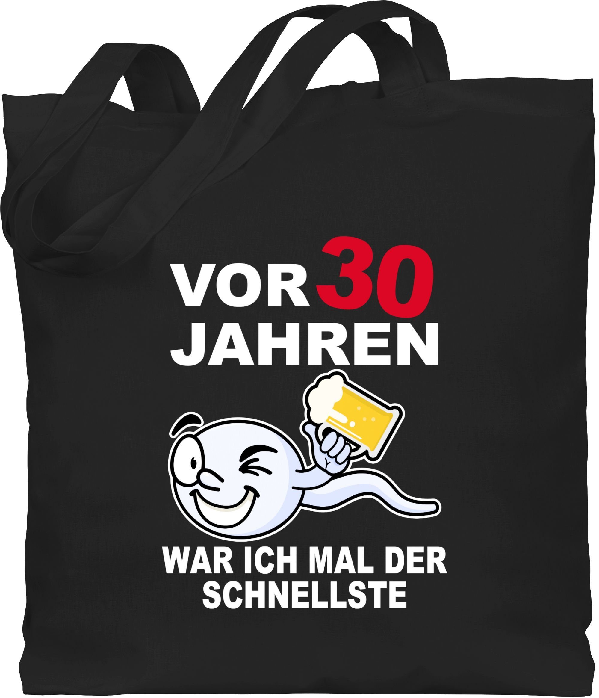 Shirtracer Umhängetasche Vor 30 Jahren war ich mal der schnellste
