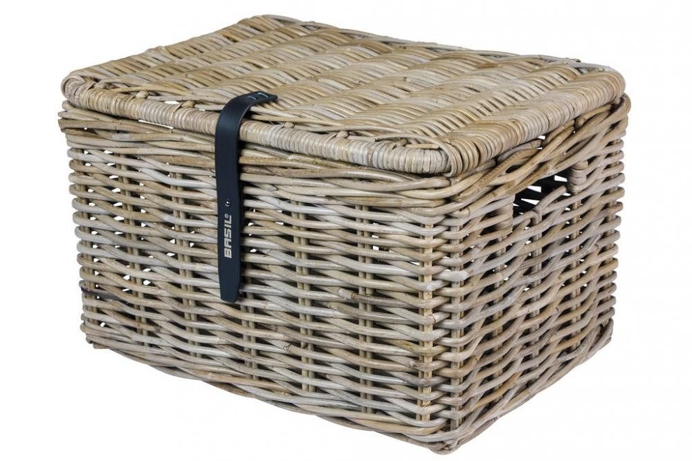 Basil Fahrradkorb Basil Dax L Vorderradkorb aus Rattan mit Deckel - grobm., günstig online kaufen