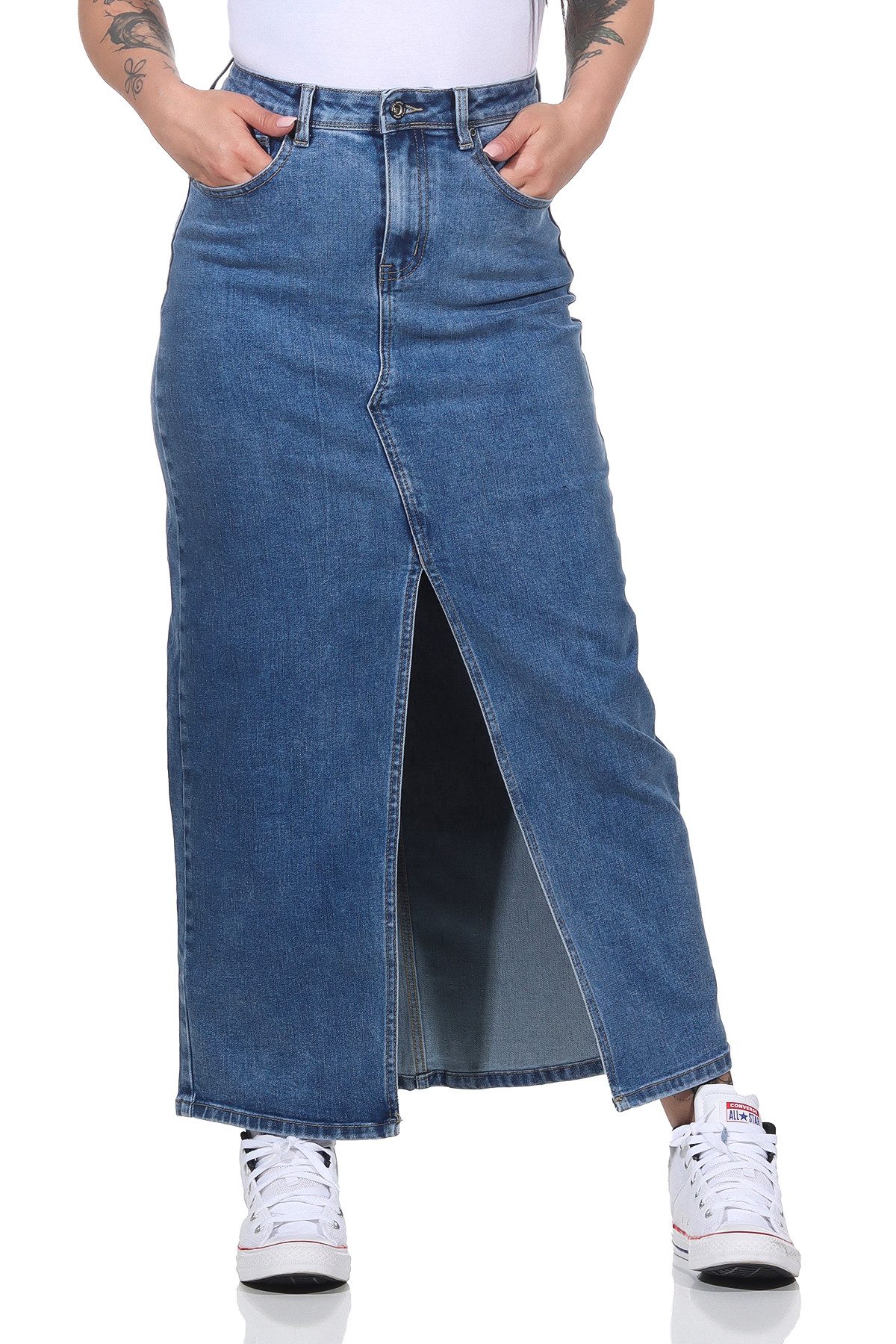 Jeansrock Damen Rock 99 XS Blau 78