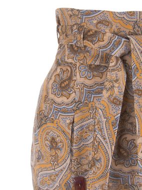RUA & RUA Bleistiftrock Rock Hose mit Paisley Print aus Feincord Baumwolle (1-tlg) Hoher Taille