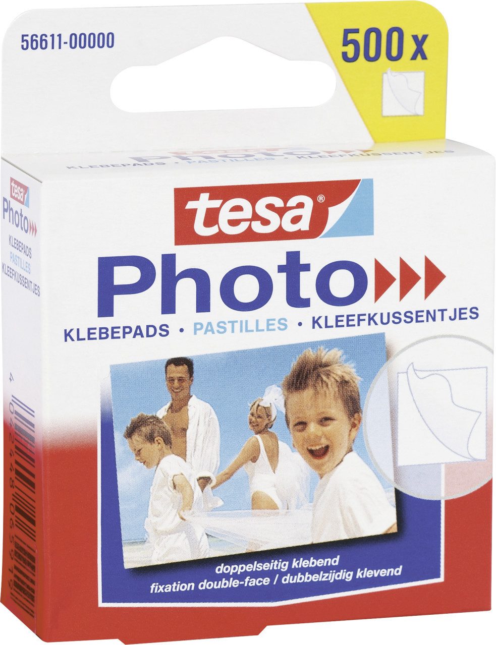 tesa Klebepad tesa Photo Klebepads Big Pack weiß, 500 Stück