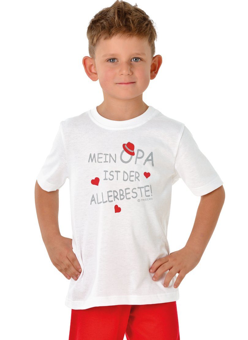 Trigema T-Shirt TRIGEMA T-Shirt Opas Liebling (1-tlg)