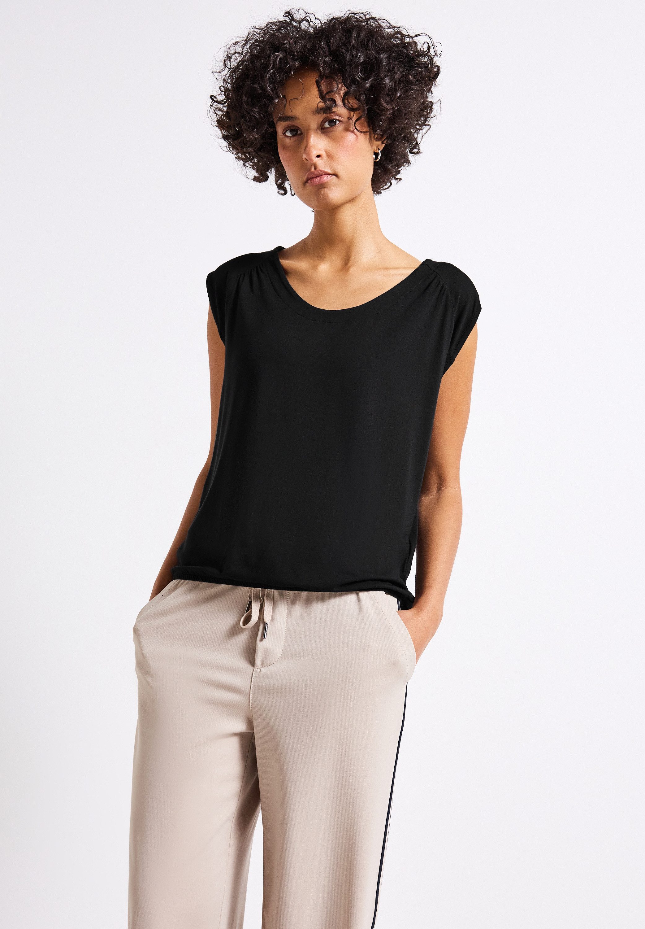 STREET ONE Tanktop, aus Jersey in Unifarbe günstig online kaufen