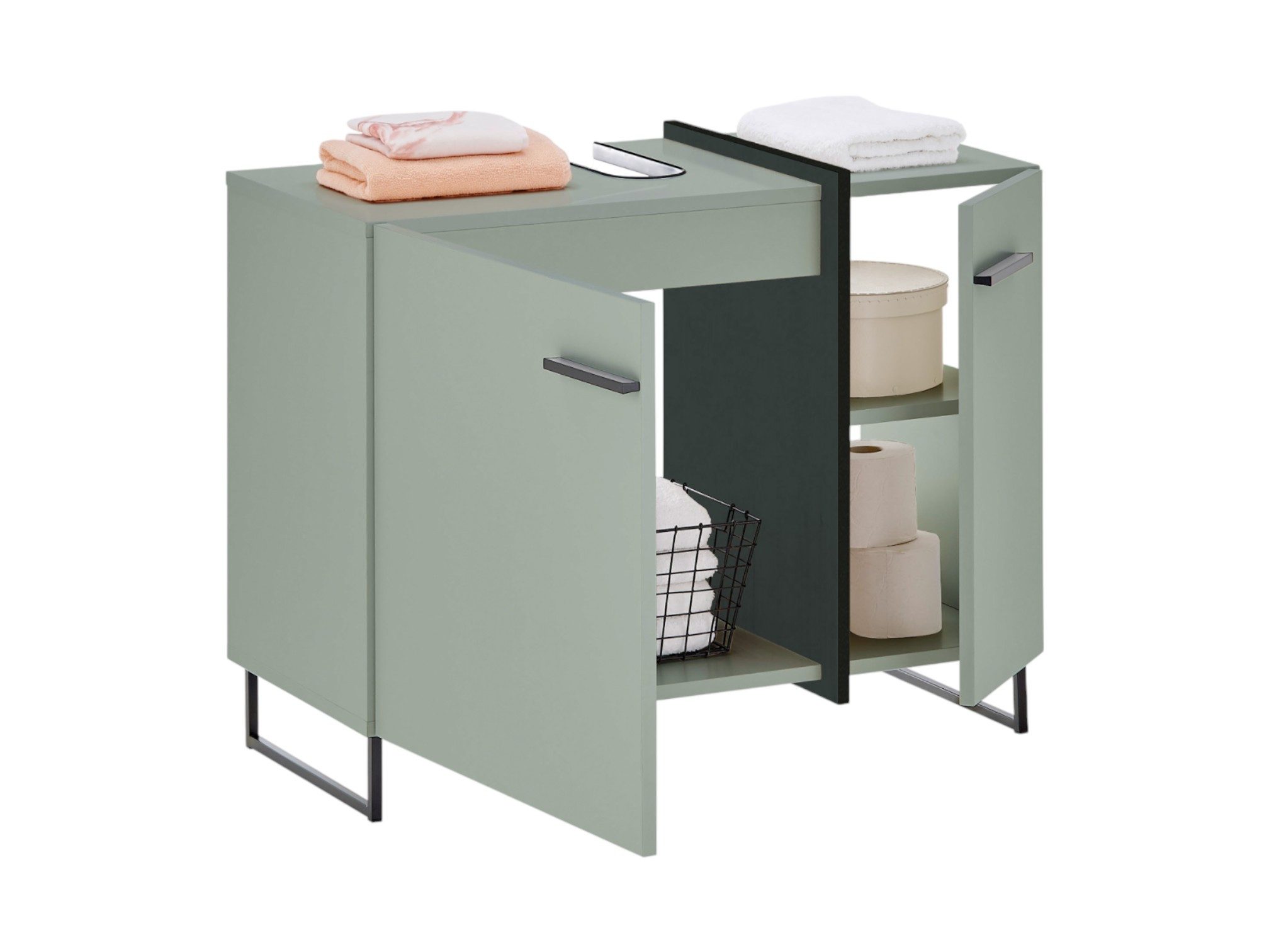 moebel-dich-auf Waschbeckenunterschrank MESSINA (Badezimmerschrank, Waschti günstig online kaufen