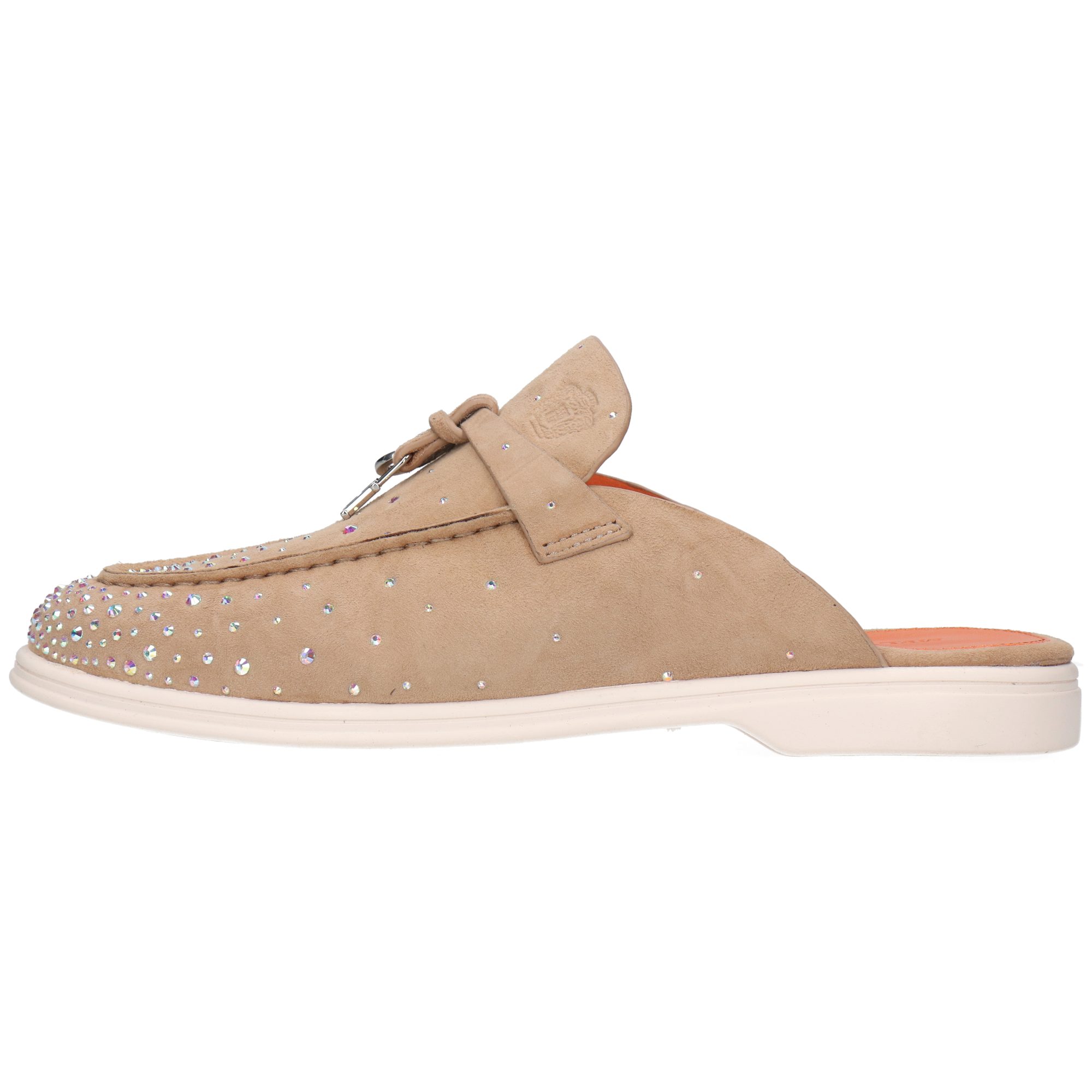 Melvin & Hamilton Adley 15 Leder-Pantoletten für Damen Pantolette Flache Absätze, Echtes Leder, Kristallverzierung