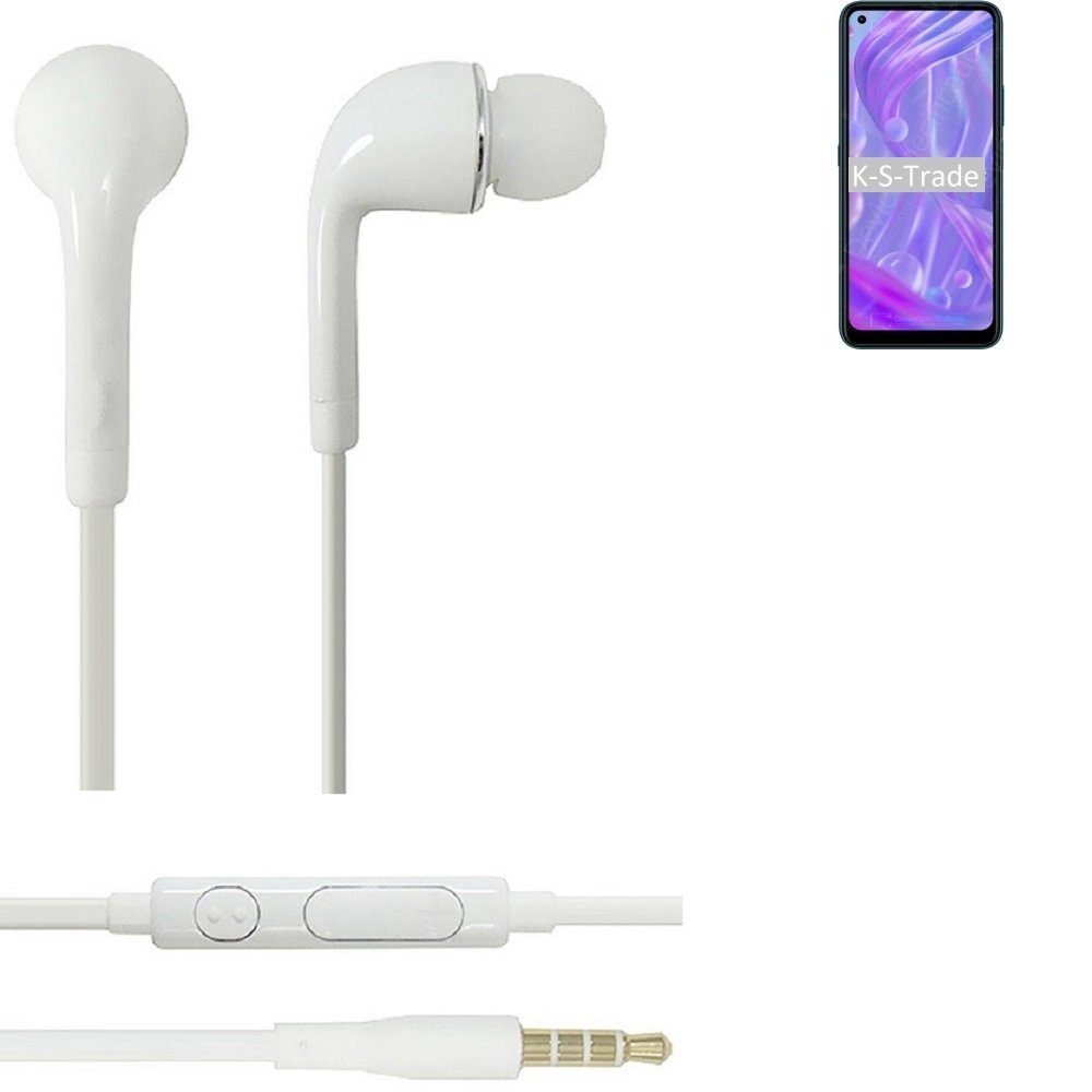 In-Ear-Kopfhörer (Kopfhörer K-S-Trade HiSense Mikrofon weiß Infinity mit Headset u Lite für H50 Lautstärkeregler 3,5mm)