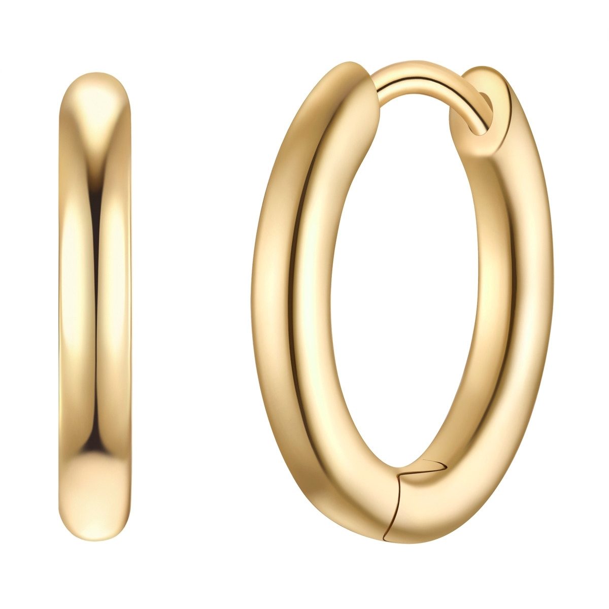 Paar Creolen gelbgold