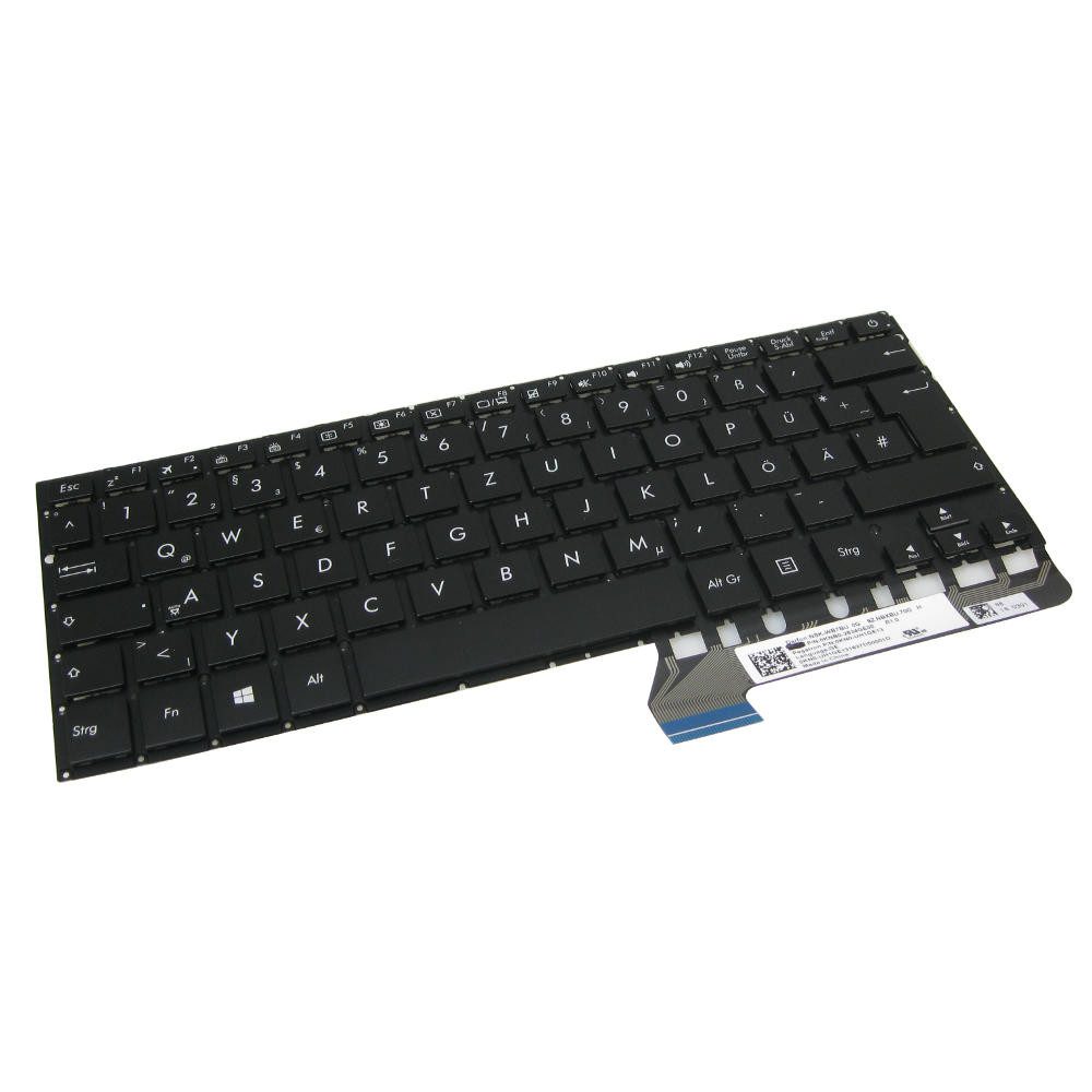 Trade-Shop Ersatzteil passend für Asus Zenbook Flip UX360UA-C4160T UX360UAK Tastatur (Tastenbelegung: Deutsch, QWERTZ / Farbe: Schwarz)
