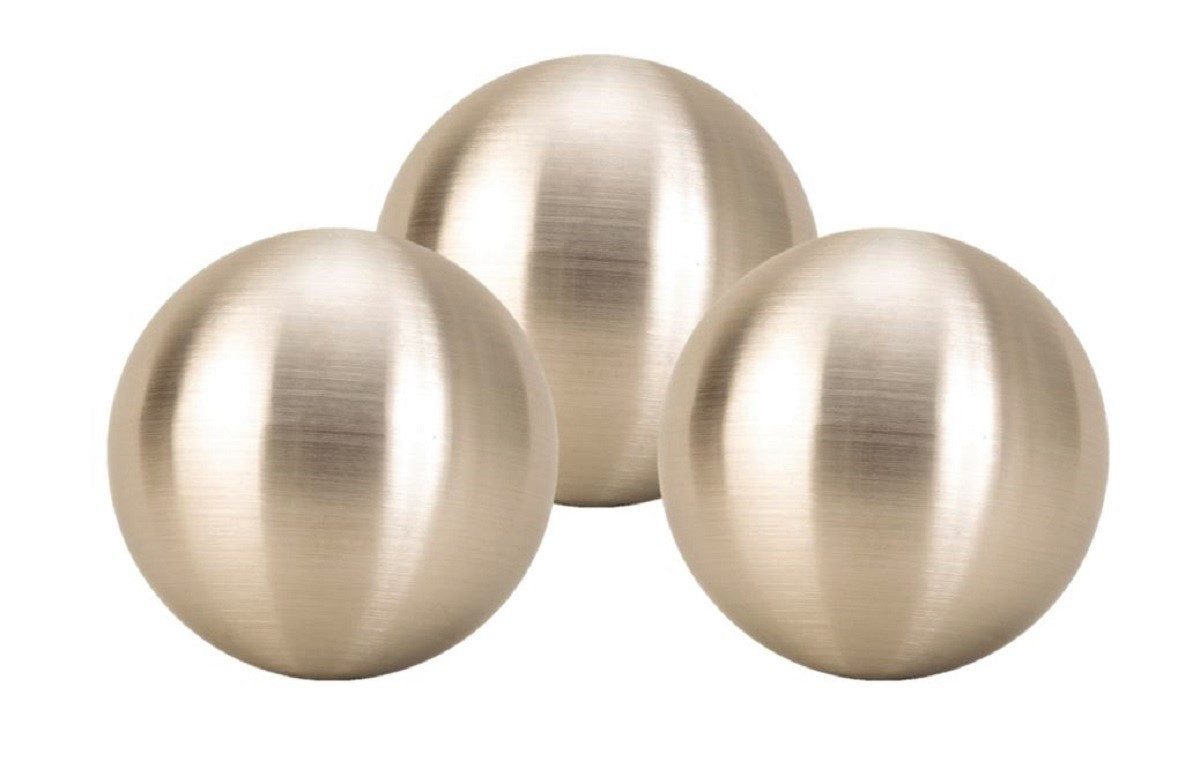 Geschenkestadl Dekokugel Dekokugel silber gebürstet Teichkugel günstig online kaufen