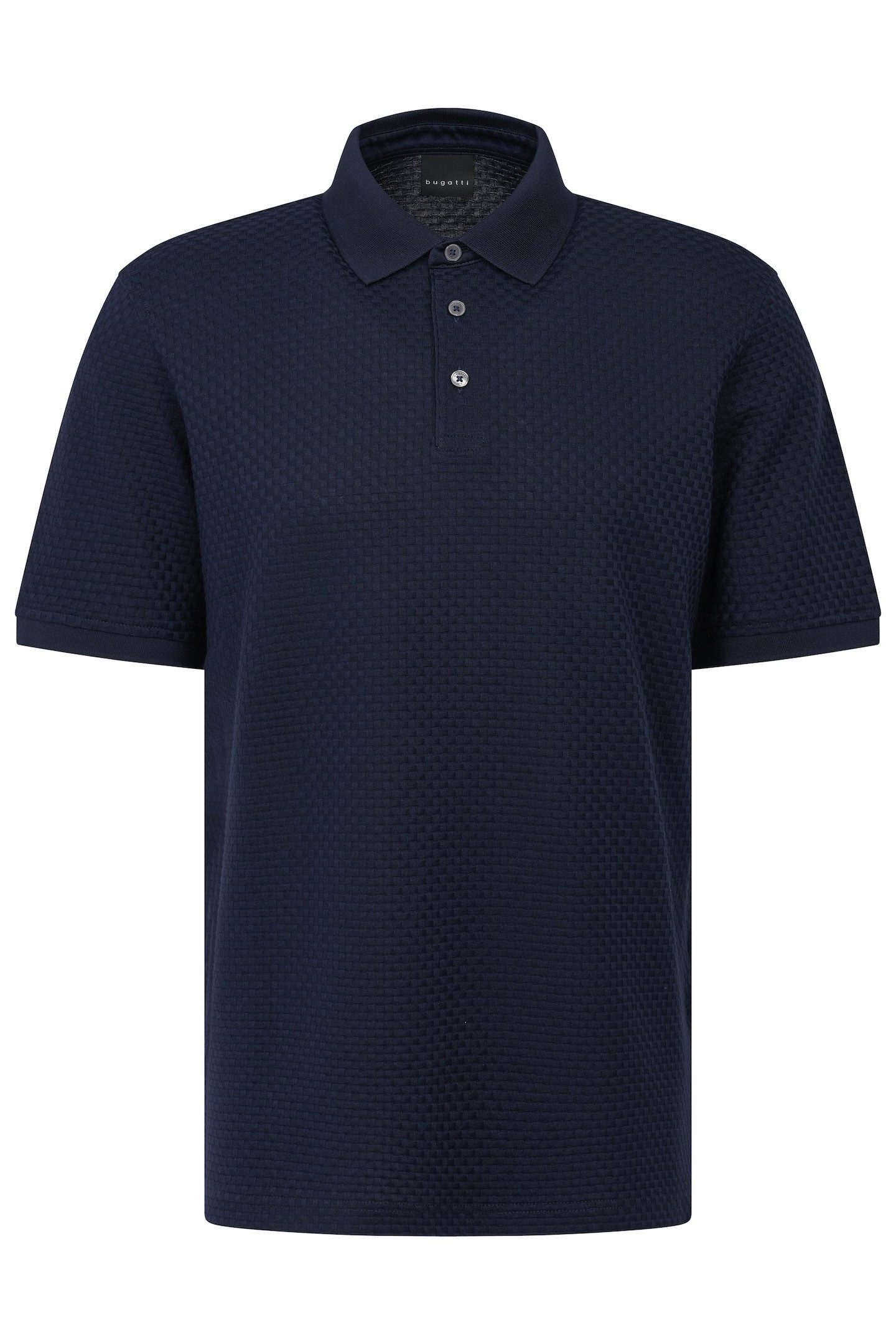bugatti Poloshirt aus atmungsaktiver Baumwolle