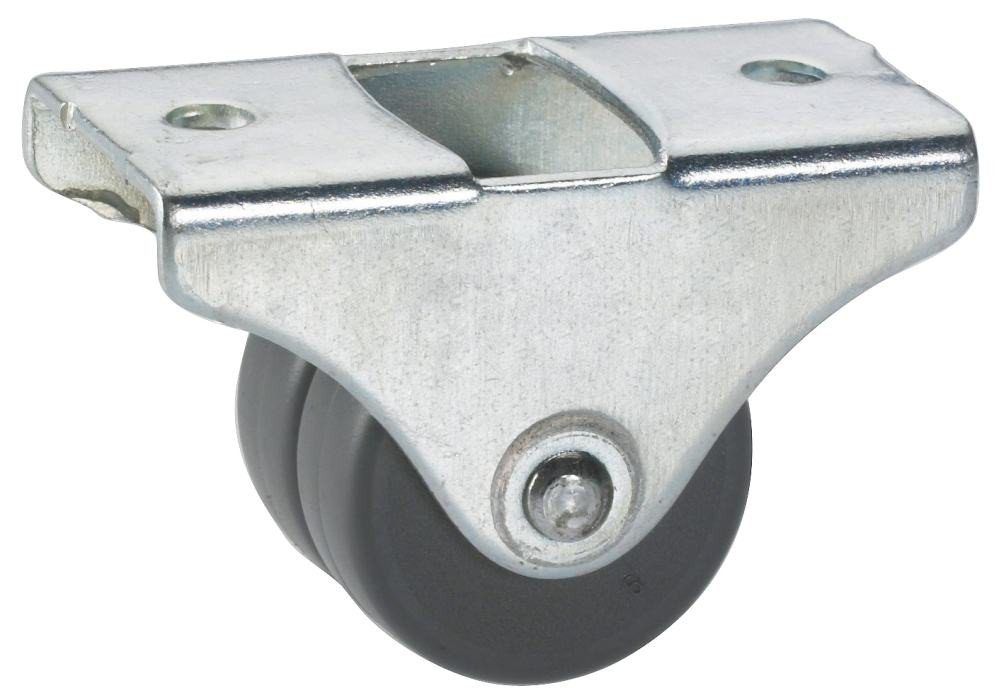 Dörner + Helmer Möbelrolle Doppelbockrolle 25 x 20,5 mm, Tragkr. 50 kg