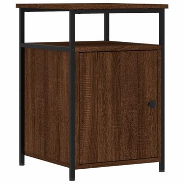 vidaXL Nachttisch Nachttische 2 Stk Braun Eichen-Optik 40x42x60 cm Holz Bett